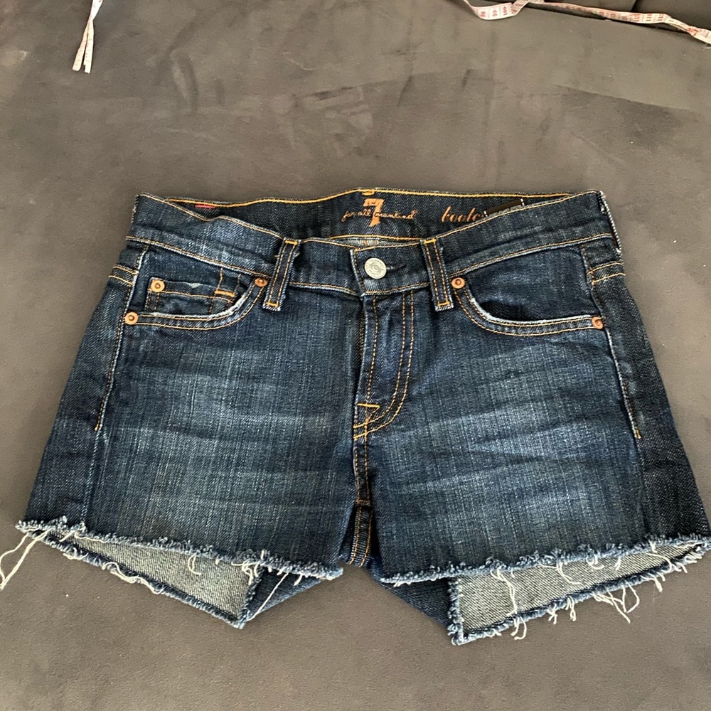 7 for all mankind denim shorts - 25
